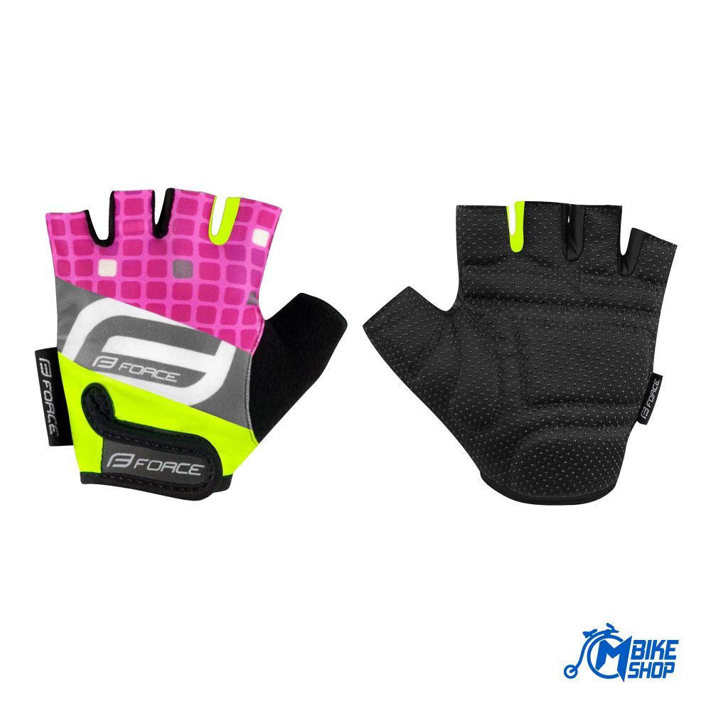 Force Dječije rukavice za biciklizam Square Kid Fluo/Pink slika 1