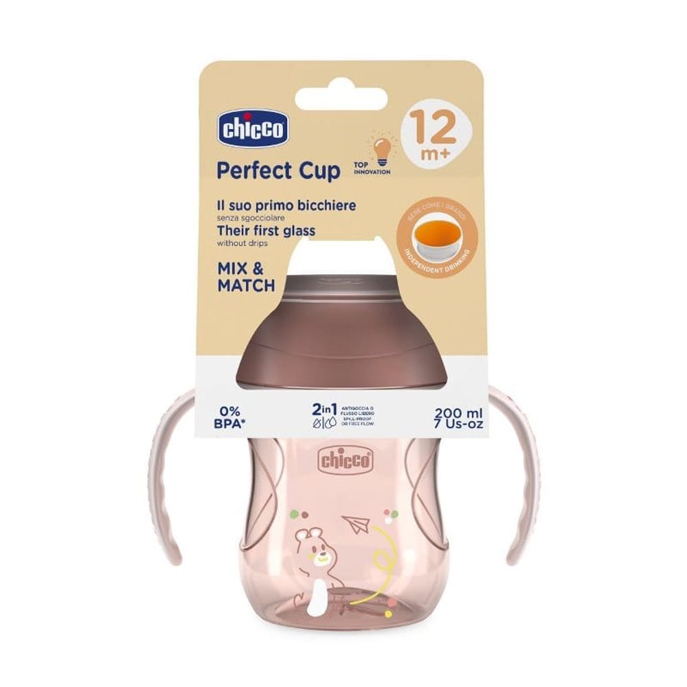 Chicco Čaša za bebe 360° Perfect 200ml, Pink slika 1