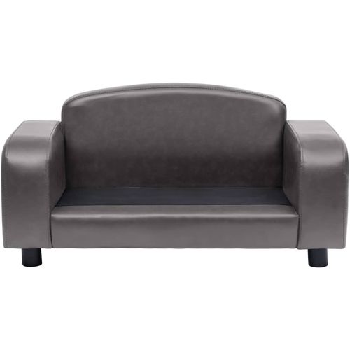 Sofa za pse siva 80 x 50 x 40 cm od umjetne kože slika 4