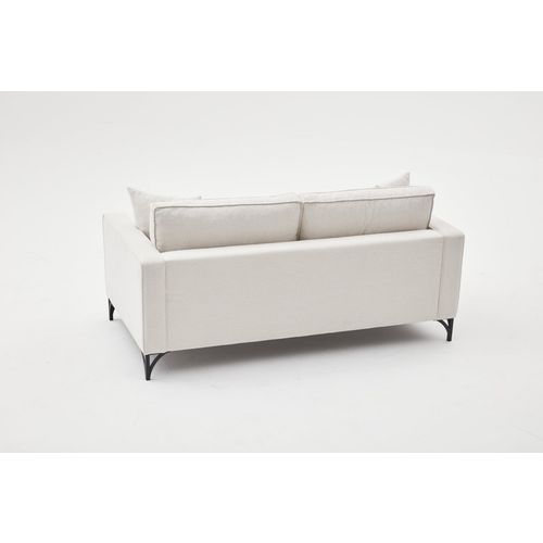 Atelier Del Sofa Dvosjed, Krem Crno, Berlin - Cream, Black slika 7