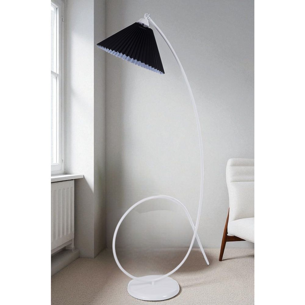 Opviq Podna lampa 361, crna, bijela slika 1