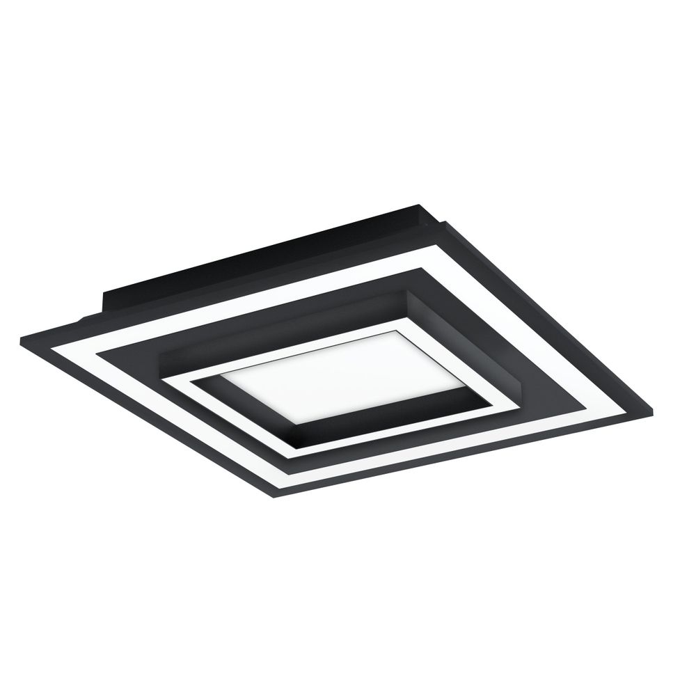 Eglo zidna/stropna rasvjeta savatarila-c led 20w 2700-6500k 2750lm crno/bijelo š slika 1