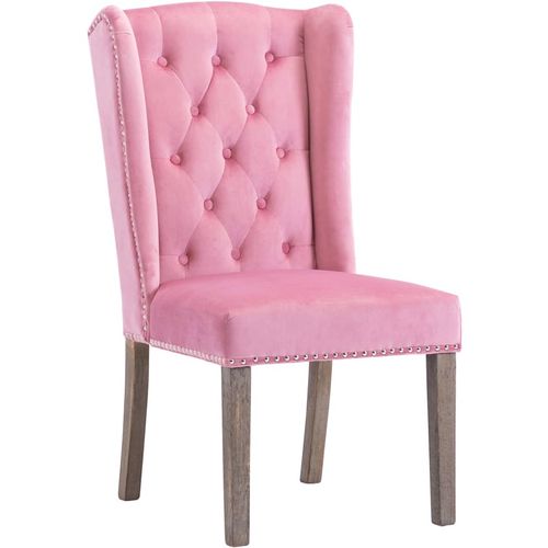 Blagovaonska stolica ružičasta baršunasta slika 37