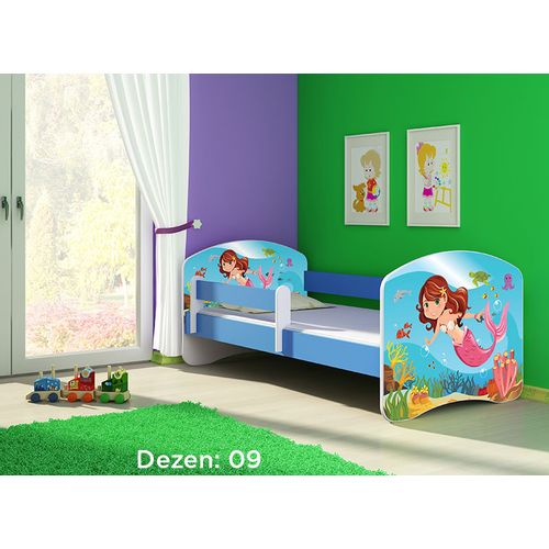 Deciji krevet ACMA II 180x80 + dusek 6 cm BLUE9 slika 1