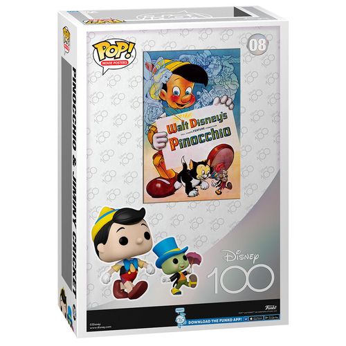 POP figura Filmski Poster Disney 100. obljetnica Pinocchio i Jiminy Cricket slika 3