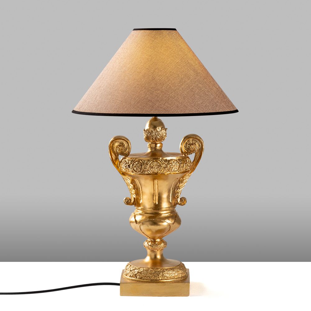 ELEGANZE-5334 Zlatna Smeđa Stolna Lampa slika 5