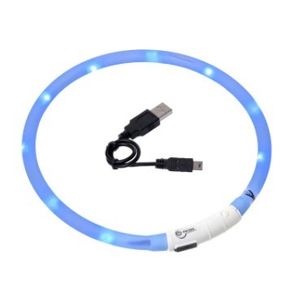 OGRLICA ZA PSA LIGHT PLAVA LED VISIO, 70cm