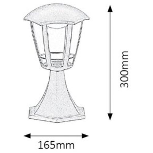 Rabalux Sorrento spoljna Podna lampa H29cm LED8Wm.crnaIP44 Spoljna rasveta slika 5