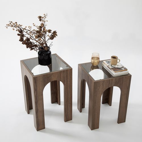 Seine 2 - Transparent, Walnut Transparent
Walnut Coffee Table Set slika 3