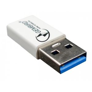 Adapter GEMBIRD CCP-USB3-AMCM-0M Gembird USB 3.1 AM to Type-C female adapter cable, White