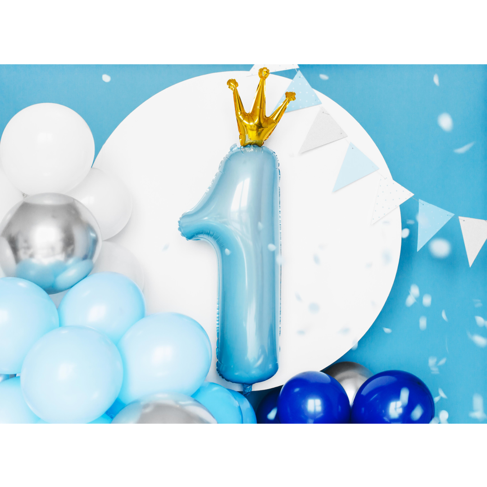 FB87M-011 Folijski balon 1 Svijetlo plavi 37x100cm slika 2