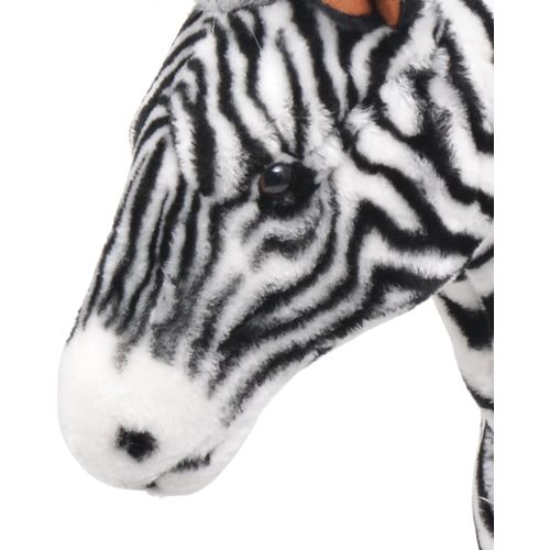 Stojeća plišana igračka zebra crno-bijela XXL slika 19