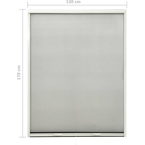 Zaslon protiv insekata za prozore bijeli 130 x 170 cm slika 8