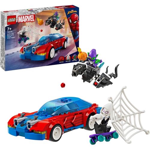 LEGO® SUPER HEROES 76279 Spider-Manov trkaći auto i Venom Green Goblin slika 4