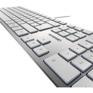 Cherry KC-6000 Slim tastatura, YU, bela/srebrna