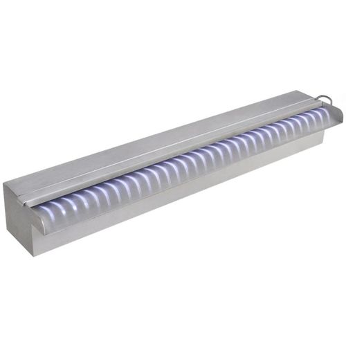 Pravokutna fontana za bazen s LED svjetlom nehrđajući čelik 60 cm slika 34