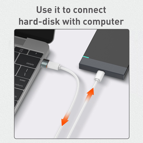 Adapter LDNIO LC150 Type C na USB sivi slika 10