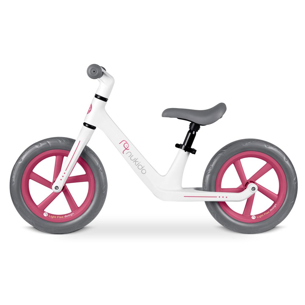 Nukido Light Flee bicikl bez pedala, bijelo sivi slika 2