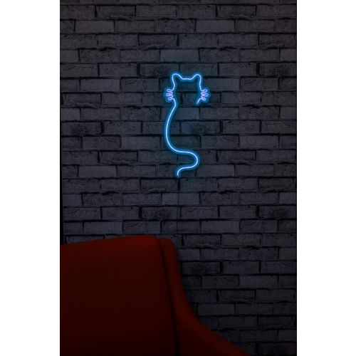 Wallity Cat - Plava dekorativna plastična LED rasveta slika 3