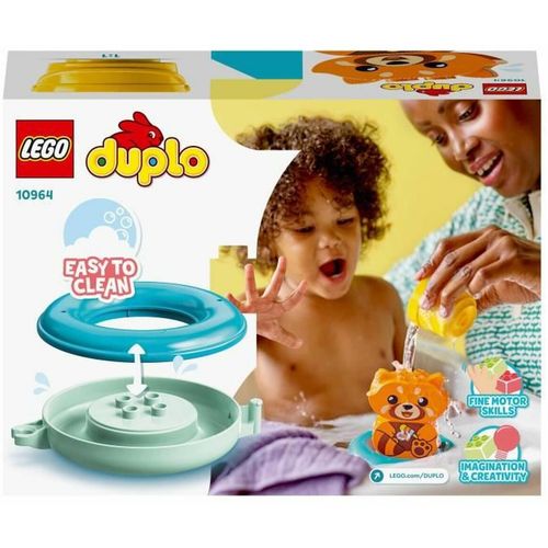 Playset Lego 10964 DUPLO Bath Toy: Floating Red Panda (5 Dijelovi) slika 3