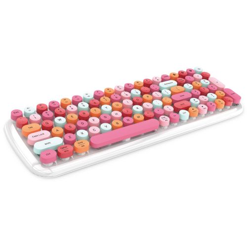 MOFII BT WL RETRO tastatura u PINK/BELOJ boji slika 1