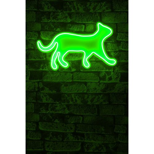 Wallity Ukrasna plastična LED rasvjeta, Kitty the Cat - Green slika 10
