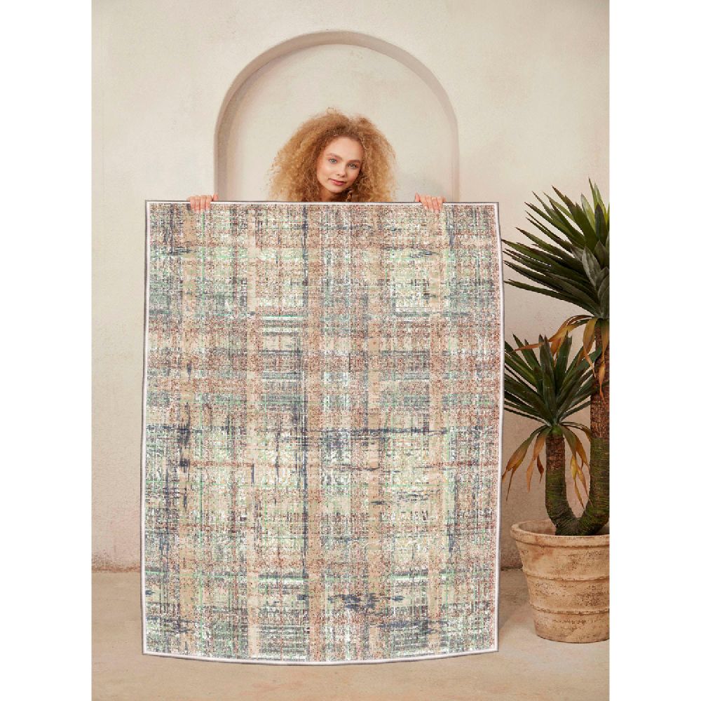 Tanki elegantni Mink zeleno-sivi tepih (160 x 230 cm) slika 3