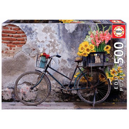 Bicycle with Flowers puzzle 500pcs slika 1