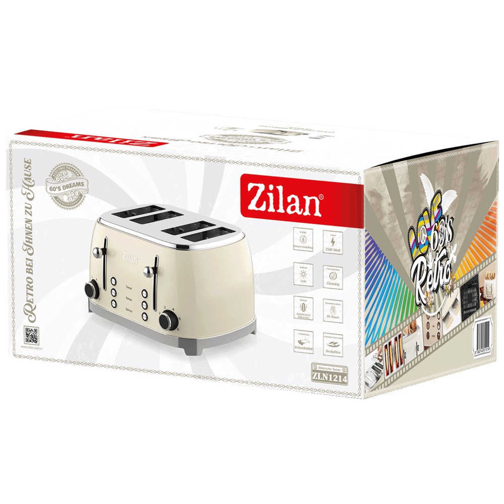 Zilan Toster, 1500W, Retro - ZLN1214 slika 2