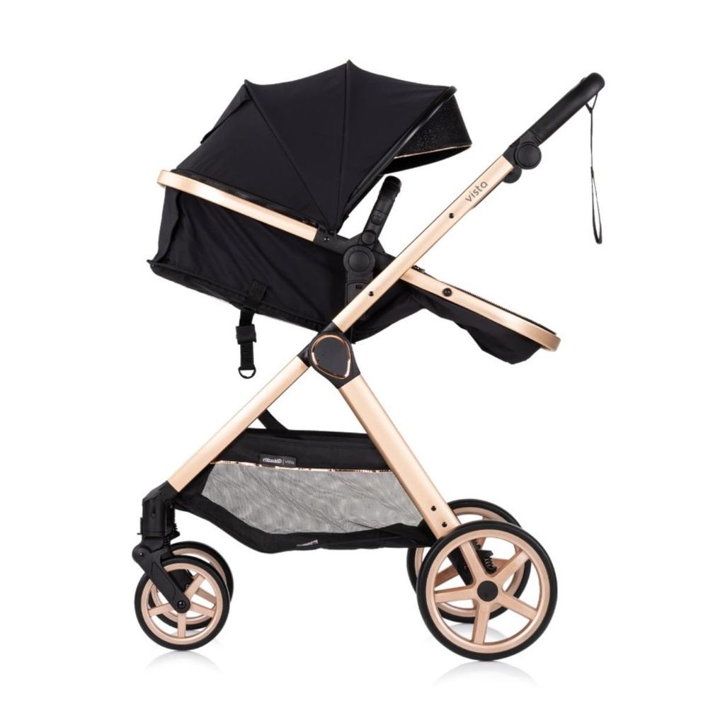 Chipolino Kolica za bebe Vista 2u1 Kkvs02501bb, Blackberry slika 8