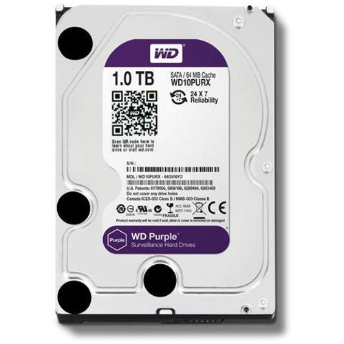 UNV WD HDD Purple 1TB (WD10PURX-64KC9Y0) slika 2