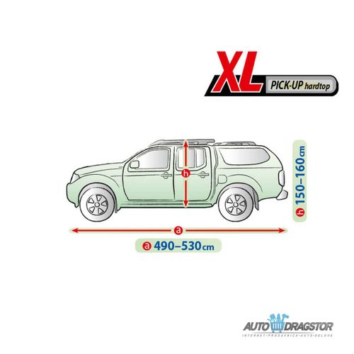 CERADA ZA AUTOMOBIL XL ZA PICK UP I SUV VOZILA,D 490-530CM,V 150-160CM slika 5