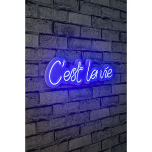 Wallity Ukrasna plastična LED rasvjeta, C'est La Vie - Blue