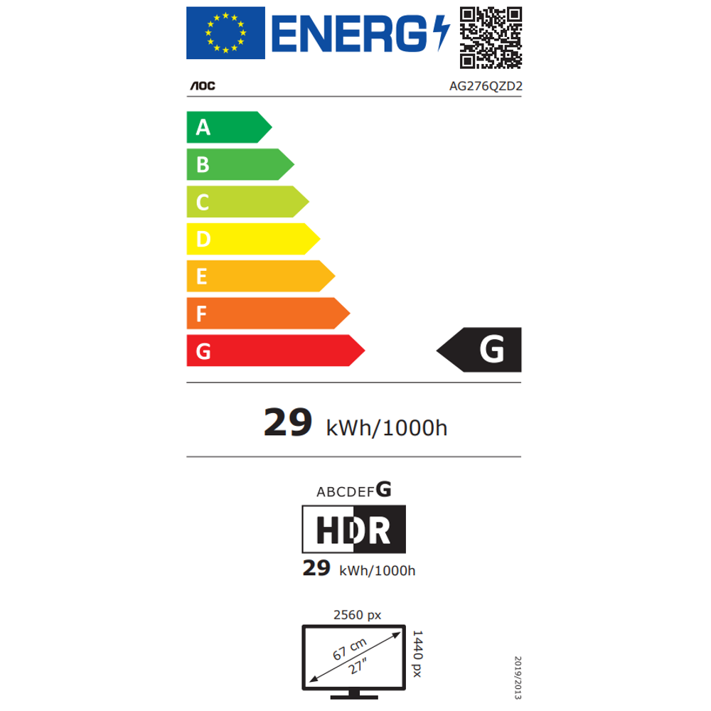 AGON AG276QZD2 26,5", OLED, 2XHDMI, 2xDP, QHD, 240 AG276QZD2 slika 2