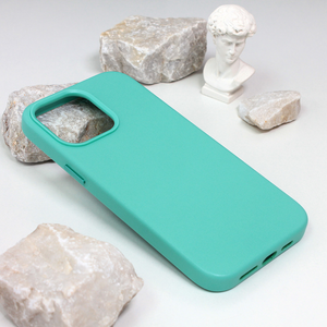 Maska Beautiful Shine Leather iPhone 14 Pro Max 6.7 mint