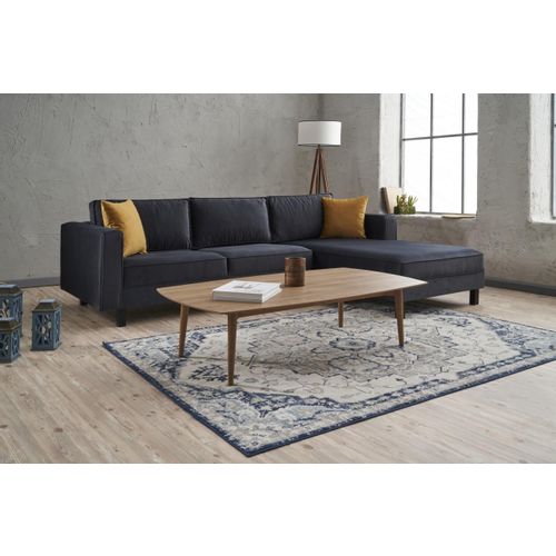 Atelier Del Sofa Kutna garnitura, Antracit, Kale Velvet Right - Anthracite slika 1