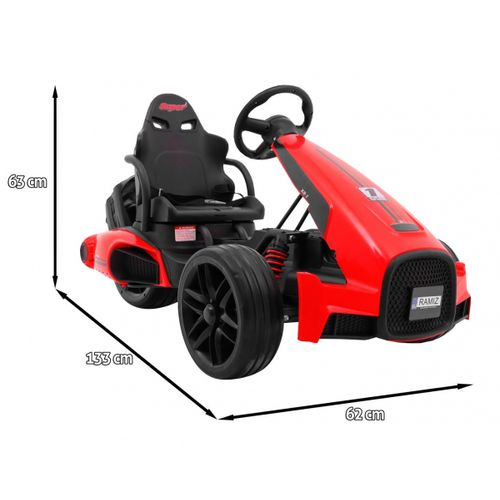 Go-kart na akumulaotor XR-1 - crveni slika 2