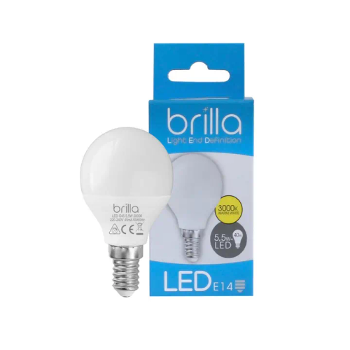 BRILLA LED ŽARULJA E14 G45 5.5W 3000K slika 1