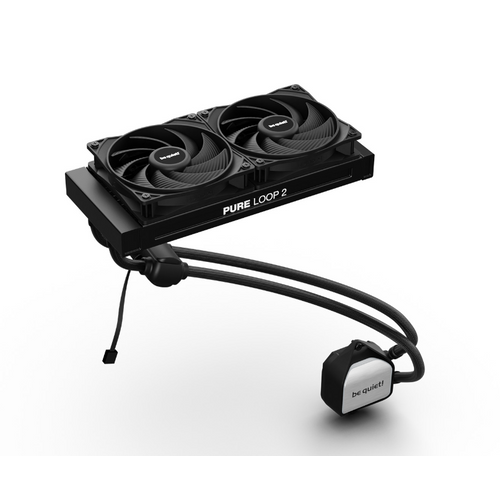 be quiet! BW017 PURE LOOP 2, 240mm [with Mounting Kit for Intel and AMD], Doubly decoupled PWM pump, Two Pure Wings 3 PWM fan 120mm, Unmistakable design with ARGB LED and aluminum-style slika 4