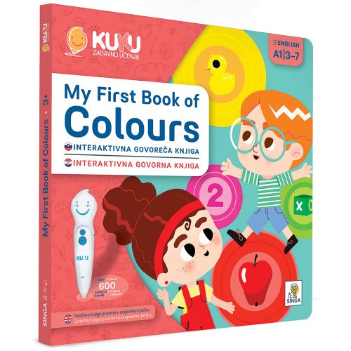 Interaktivna knjiga Kuku - My First Book of Colours (bez olo slika 2