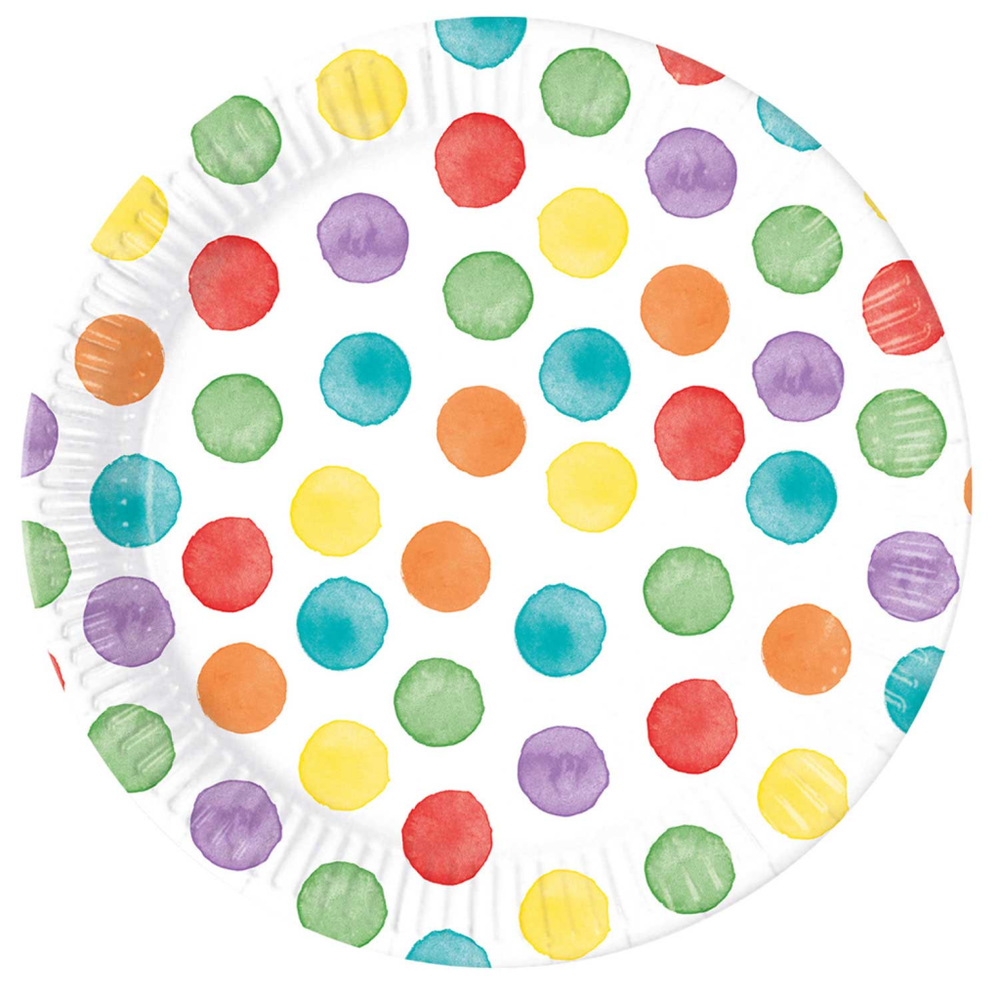 93448 Papirni tanjir Multi Color 23cm, 8kom slika 1