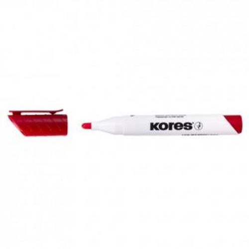 Flomaster Kores, marker za bijelu ploču, 2083, 1-3 mm, crveni slika 1