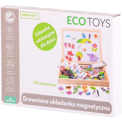 EcoToys 2u1 edukacijski set s pločom 176 elemenata slika 6