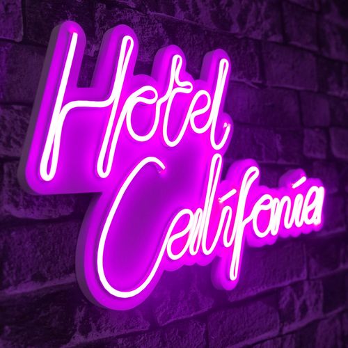 Wallity Ukrasna plastična LED rasvjeta, Hotel California - Pink slika 7