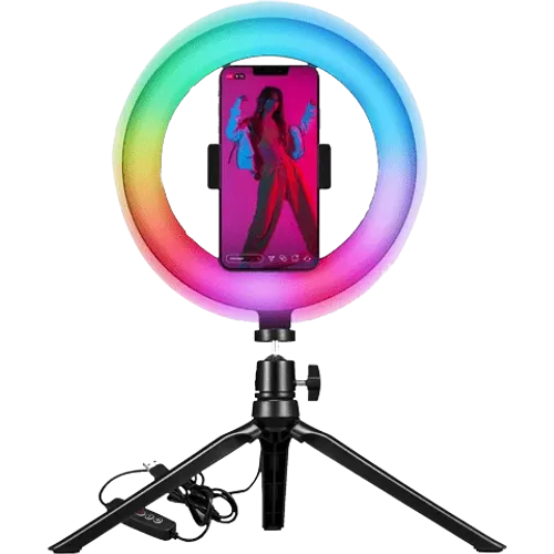 Celly Portable Tripod+ Flash Light RGB + kabl type-C slika 1