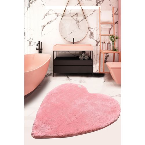 Heart - Pink Pink Acrylic Bathmat slika 2