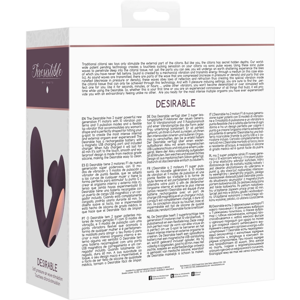 Desirable - savitljivi zračni pulsni vibrator slika 3
