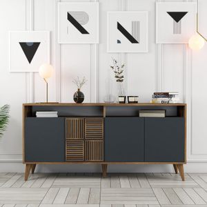 Woody Fashion Konzola, Milan 160 - Walnut, Anthracite