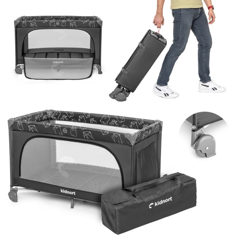 Kidnort Vikend krevetac Grotta, Dark Grey slika 1