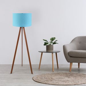 AYD-1562 Plava i Smeđa Podna Lampa